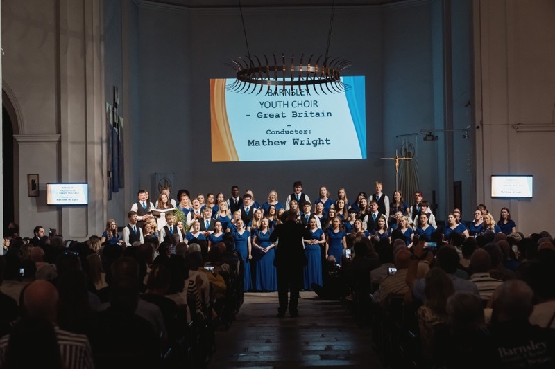 Other image for Youth choir hits top notes representing Great Britain